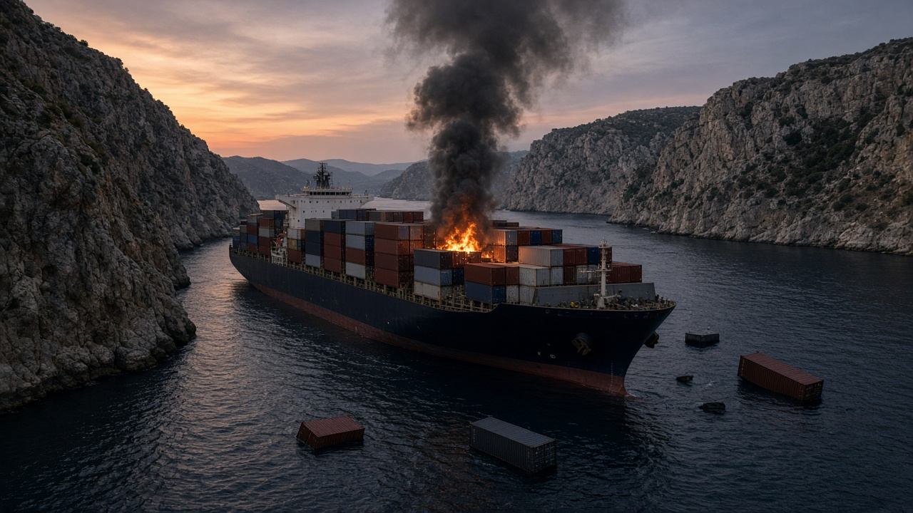 GFS Pride sinks in Hormuz after projectile strike, crew safe